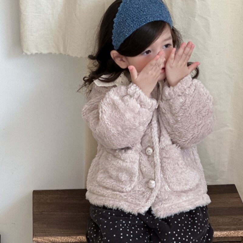 【BABY&KID】冬新作レース襟あったかアウターSK103127