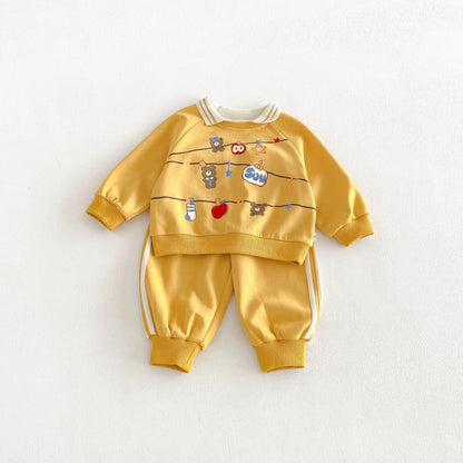 【BABY&KID】カートゥーン襟付きセットアップSK107202