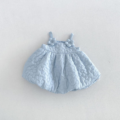 【BABY&KID】冬新作厚手フラワーワンピース、ハイネックニットSK107725