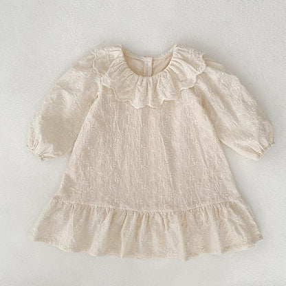 【BABY&KID】ラウンドネック刺繍ロンパース、ワンピースSK107920