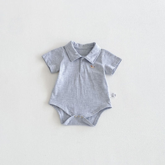 【BABY】夏新作カートゥーン刺繍ロンパースSK106517