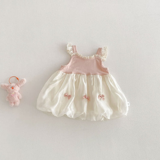 【BABY】夏新作蝶結びチュールキャミワンピースSK104813