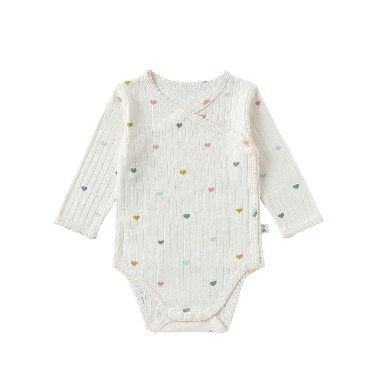 【BABY】北欧風カラフルハートロンパース、レギンスSK107119