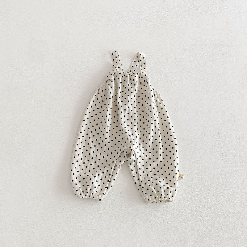【BABY】ドット柄綿サロペットSK104306