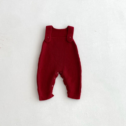 【BABY】シンプルニットサロペットSK092529