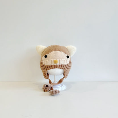 【HAT】フクロウ耳あて帽子SK101604