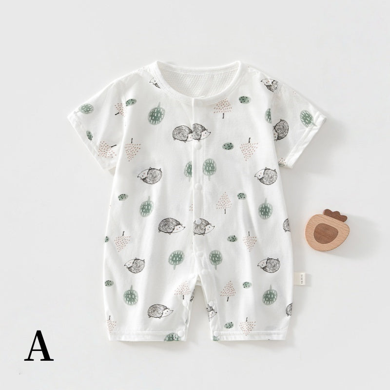 【BABY】夏新作小花柄綿カバーオールSK106315