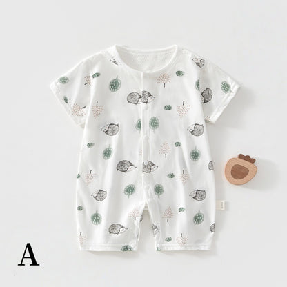 【BABY】夏新作小花柄綿カバーオールSK106315