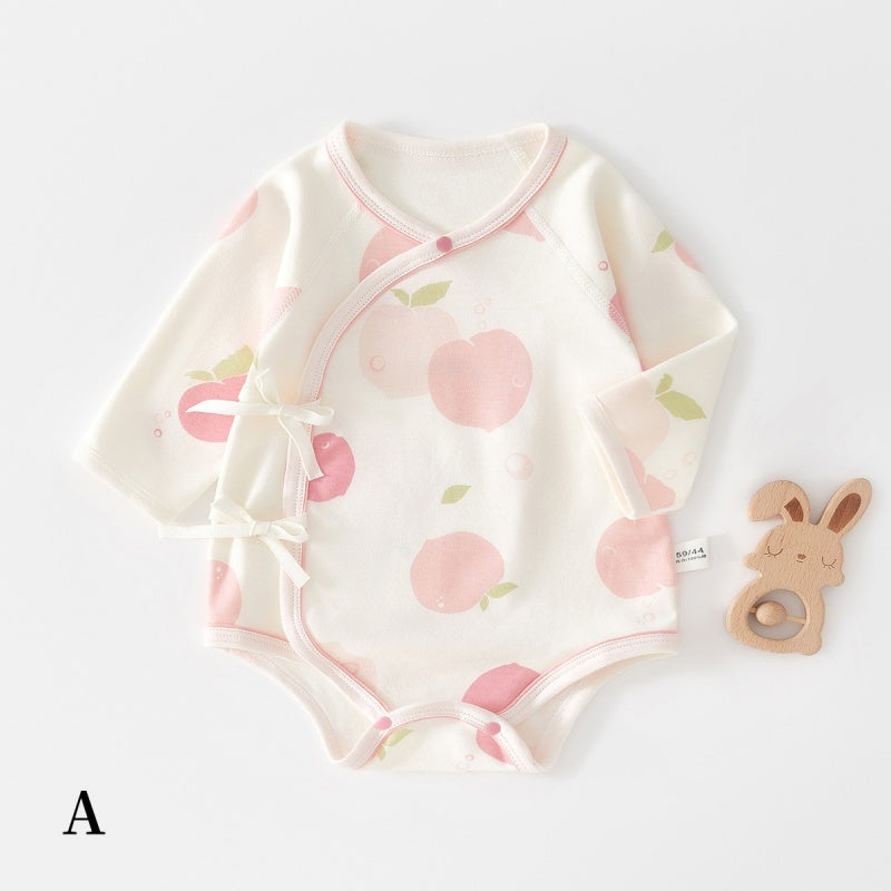 【BABY】北欧風フルーツ＆アニマル総柄ロンパースSK104408