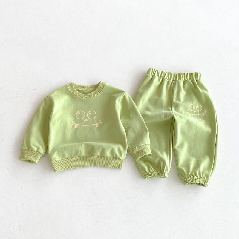【BABY&KID】英字カジュアルセットアップSK092934
