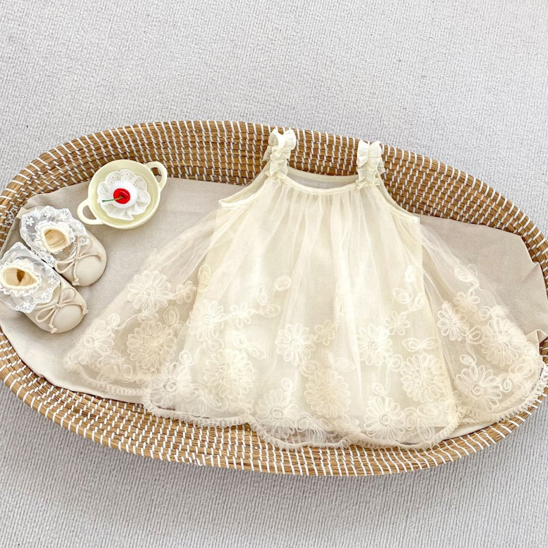 【BABY&KID】夏新作チュールフラワーキャミソールワンピースSK106504