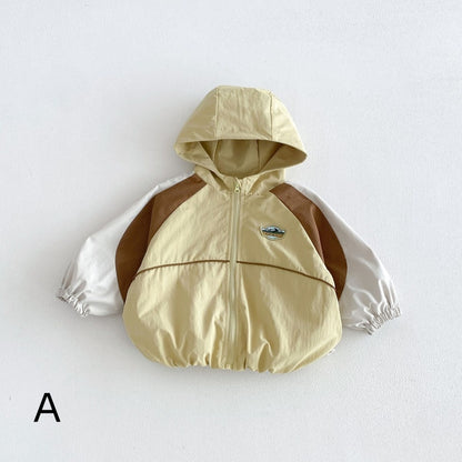 【BABY&KID】ワッペンマウンテンパーカー、カーゴパンツSK107214