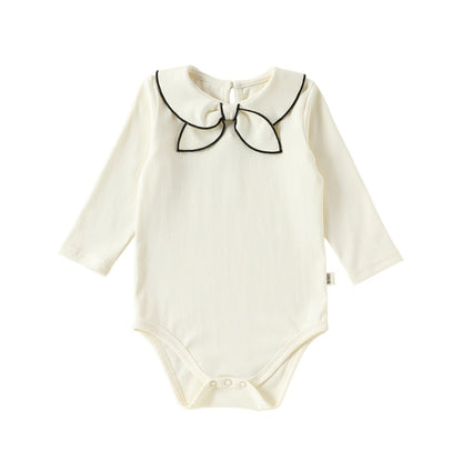 【BABY】北欧風丸襟コットンロンパースSK107107