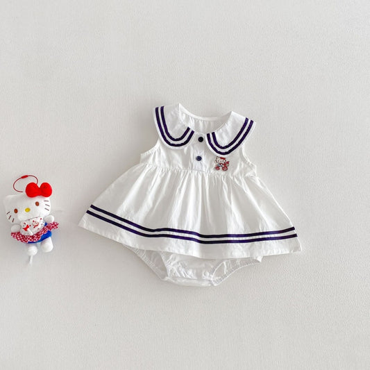 【BABY】夏新作学院風ロンパースSK104503