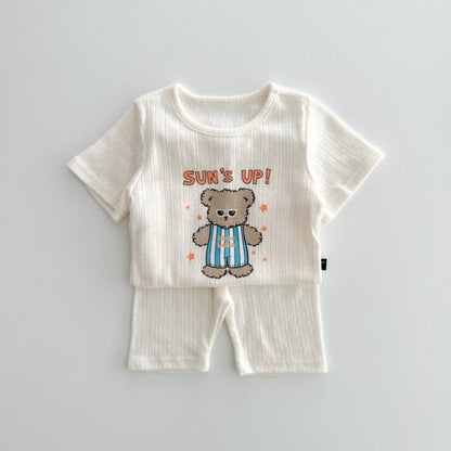 【BABY】夏新作 キャンディカラープリントセットアップSK081718