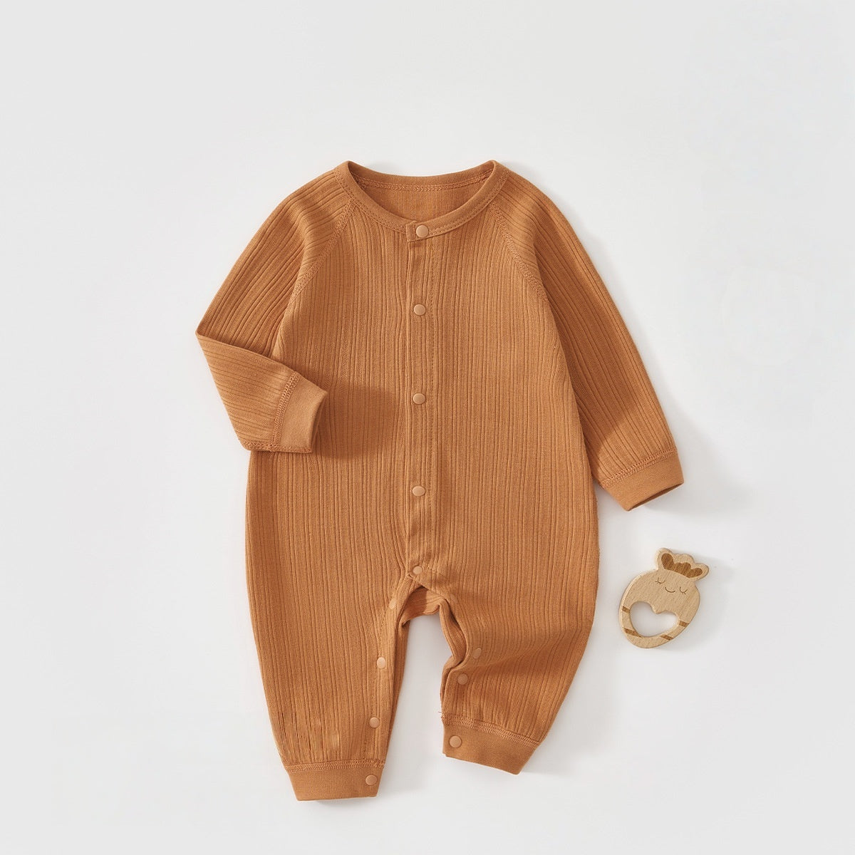 【BABY】北欧風無地やわらかカバーオールSK102619