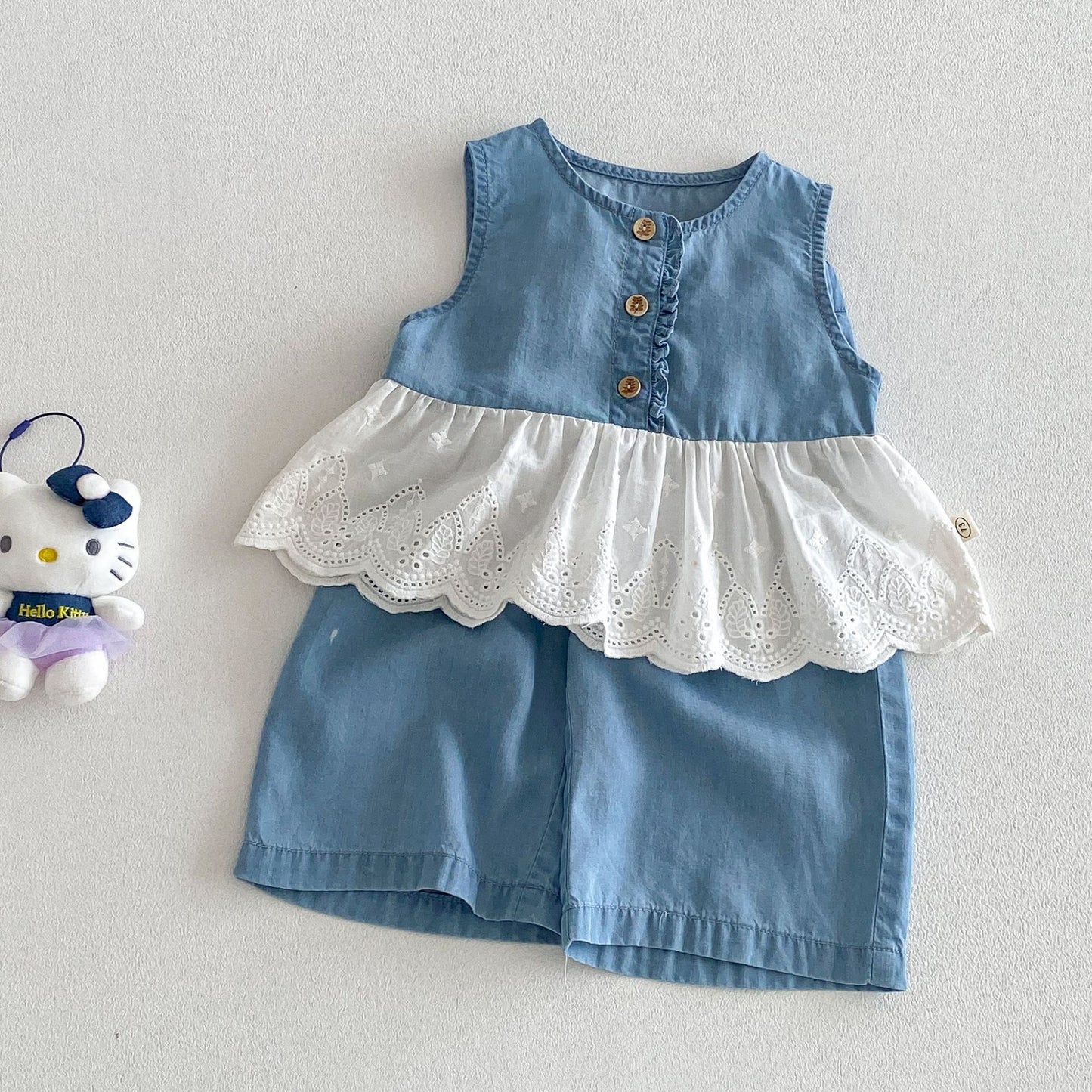 【BABY&KID】夏新作 フリルデザインセットアップSK105110