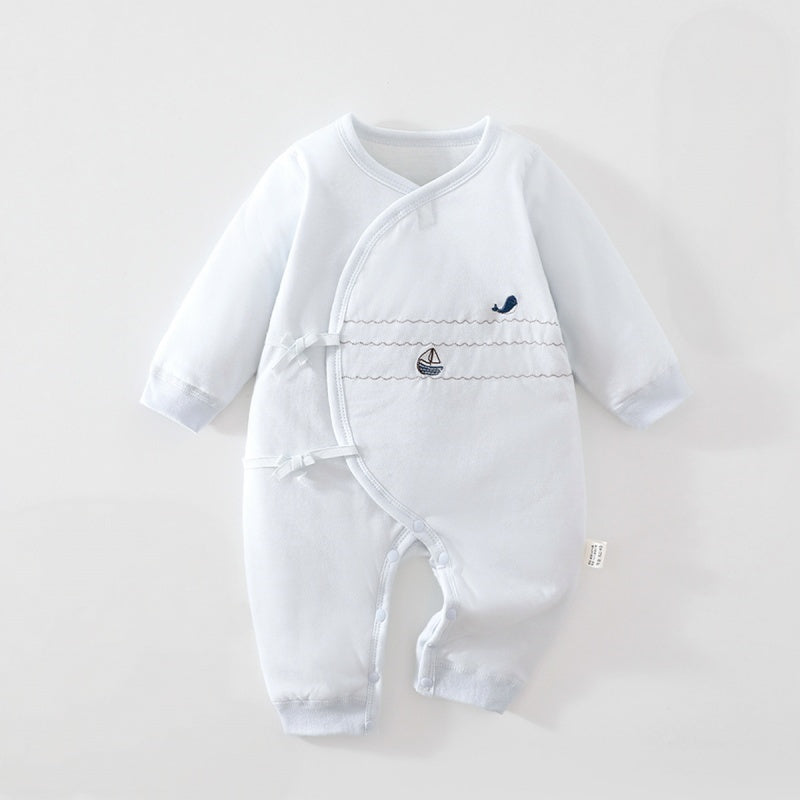 【BABY】Winter New Arrival Asymmetrical Collar Quilted Coverall SK108202