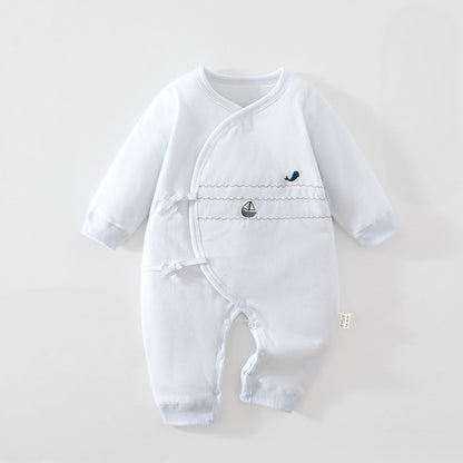 【BABY】Winter New Arrival Asymmetrical Collar Quilted Coverall SK108202