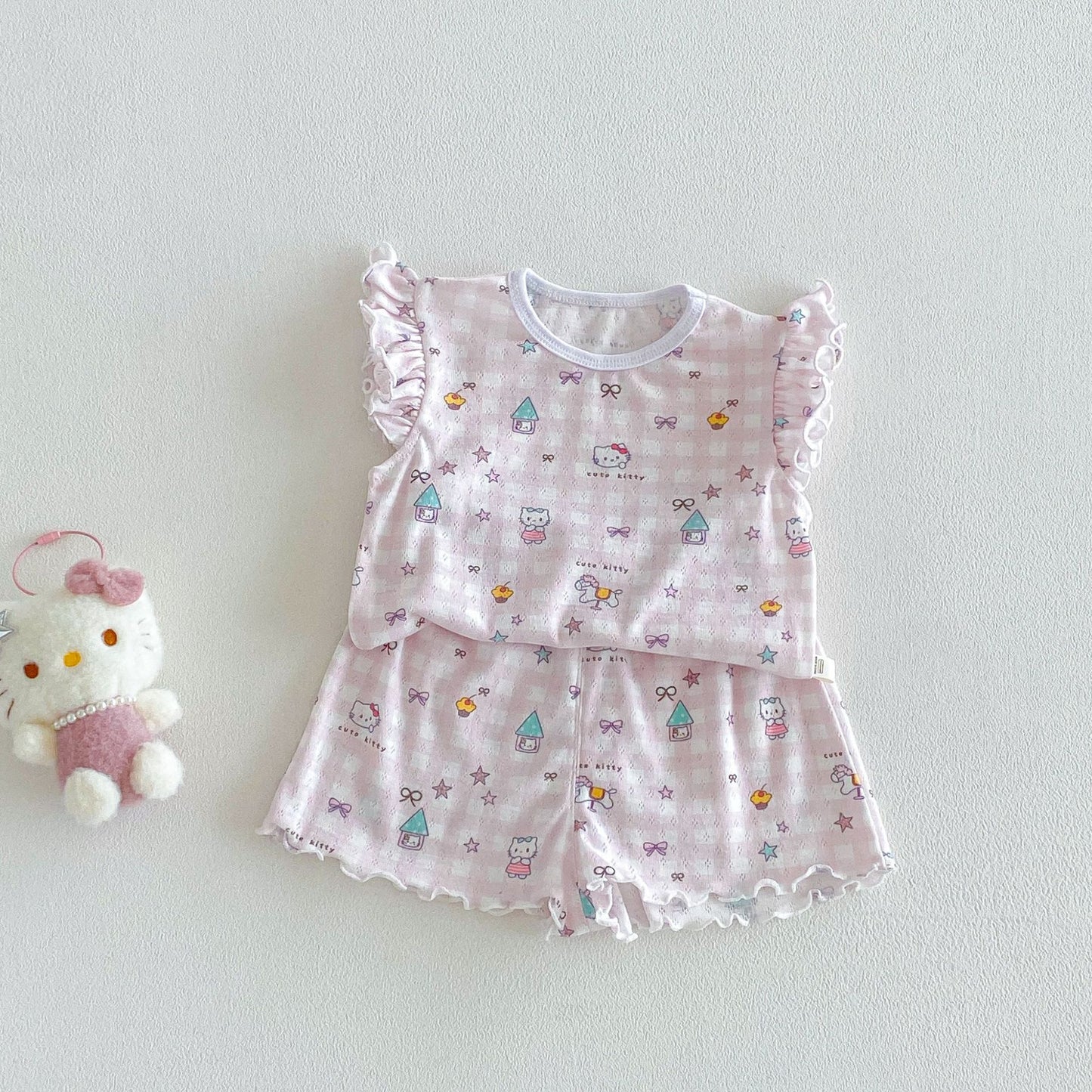 【BABY&KID】夏新作 小花柄セットアップSK105105