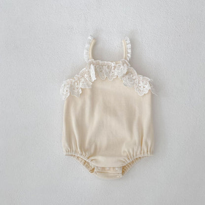 【BABY】夏新作 レースクリームロンパース、ＴシャツSK061805