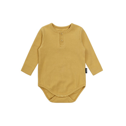 【BABY&KID】北欧風 リブ無地ロンパースSK012517