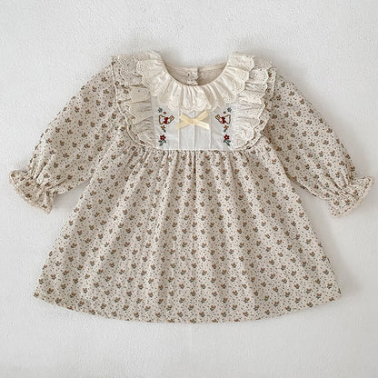 【BABY&KID】フレンチ小花柄ロンパース、ワンピースSK107917