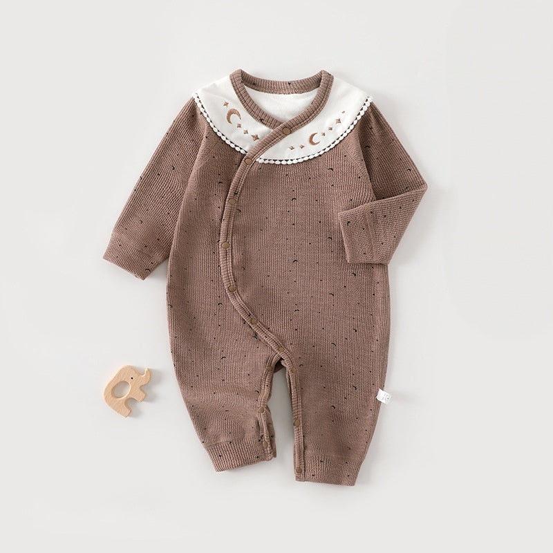 【BABY】刺繍切替サイドオープンカバーオールSK107517