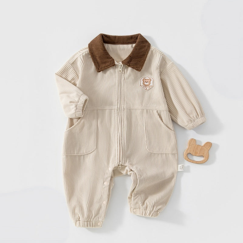 【BABY】コーデュロイ襟付きカバーオールSK107522