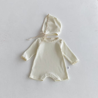 【BABY】ワッフル生地フリルカバーオールSK092821