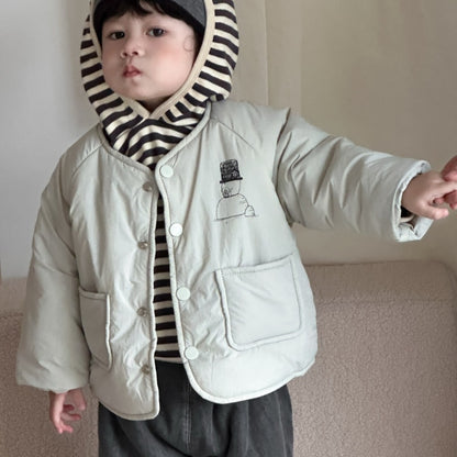 【BABY&KID】冬新作韓国風キャラ柄中綿アウターSK103131