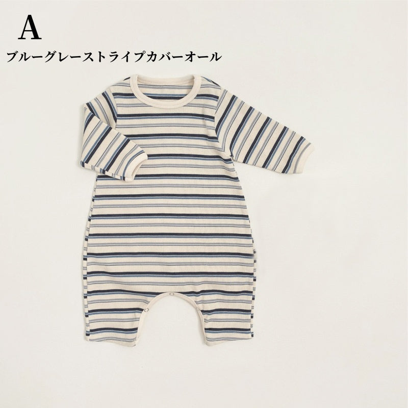 【BABY】カラフルリブカバーオールSK010314