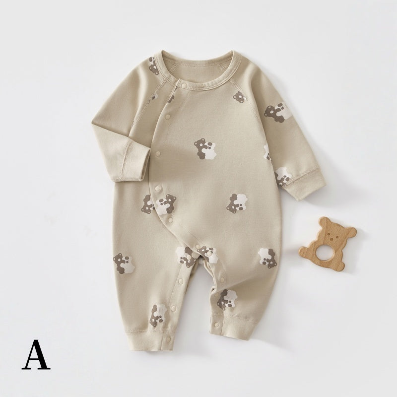 【BABY】北欧風アニマル柄綿カバーオールSK102620