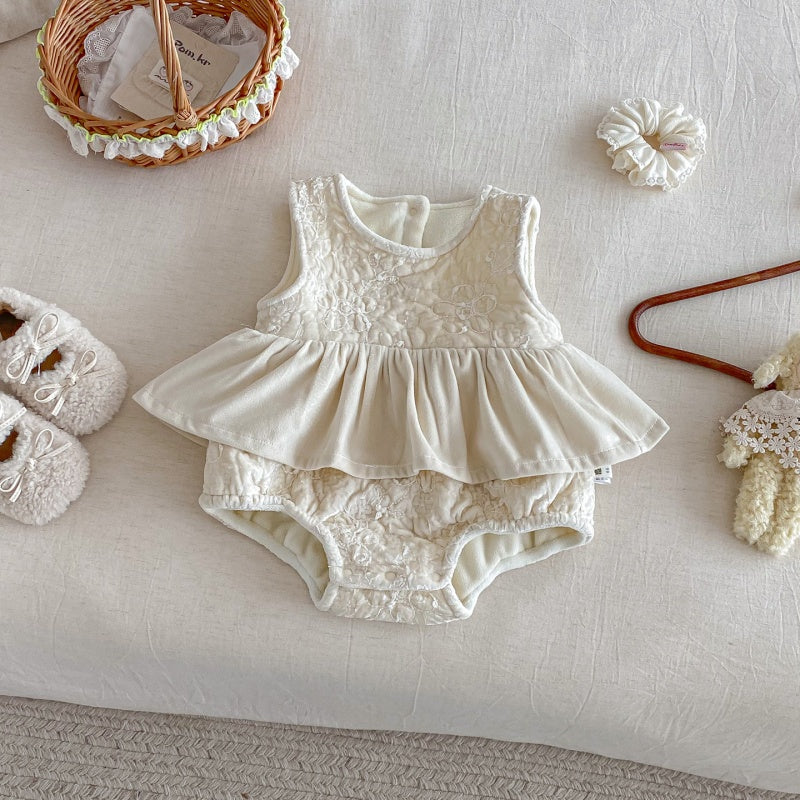 【BABY】冬新作ジャカードキルティングあったかカバーオールSK103006