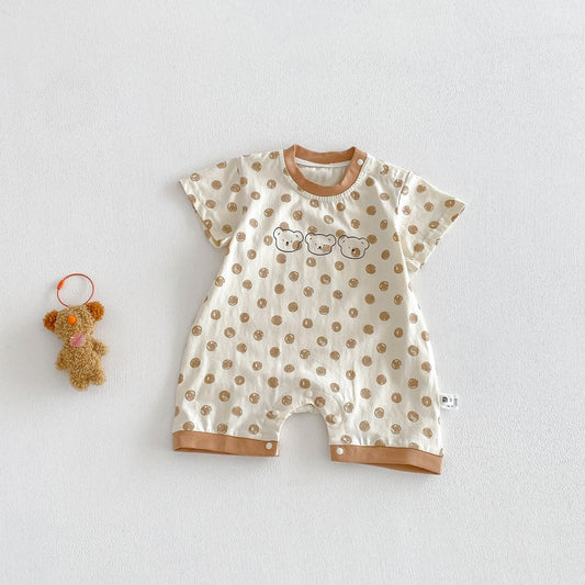 【BABY】夏新作くまちゃんカバーオールSK104602