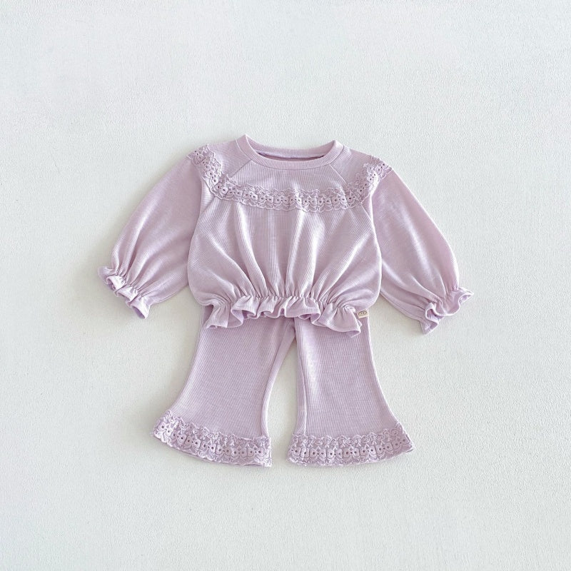 【BABY&KID】スウィートニットフリルセットアップSK106614