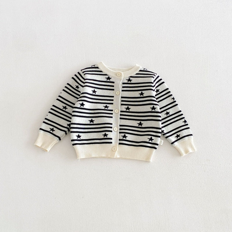 【BABY&KID】ボーダーニットカーディガンSK106606