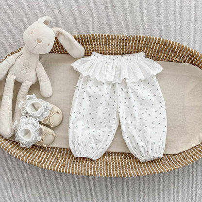 【BABY&KID】夏新作レース小花柄バルーンパンツSK106402