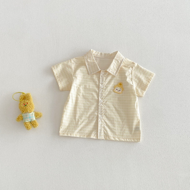 【BABY】夏新作シンプルカートゥーンサロペット、シャツ、ショートパンツSK104807