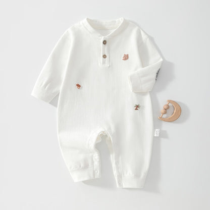 【BABY】刺繍ひじ当てカバーオールSK107513