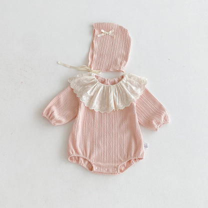 【BABY】長袖レースカラーロンパースSK093019