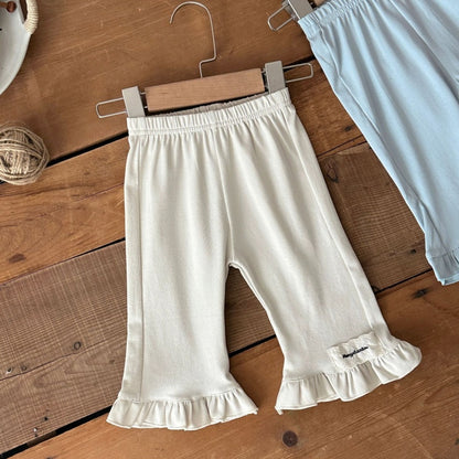 【BABY】夏新作フリル刺繍ロゴパンツSK106009