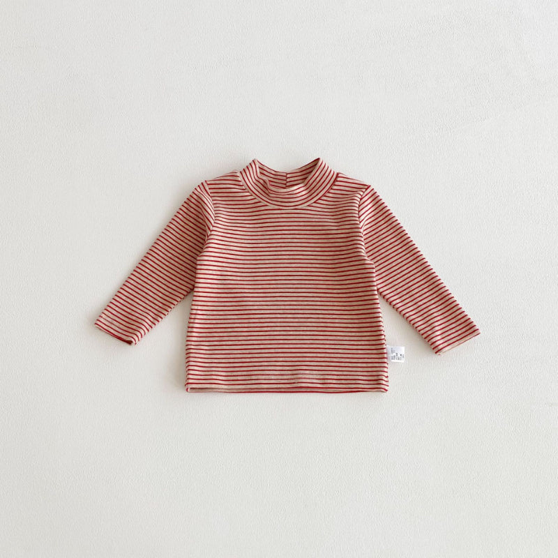 【BABY】ハイネックボーダーtシャツSK100130