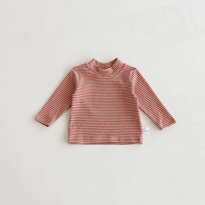 【BABY】ハイネックボーダーtシャツSK100130