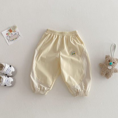 【BABY&KID】夏新作 きパッチワークカジュアルパンツSK070608