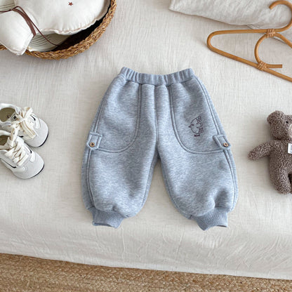 【BABY&KID】冬新作とりさん刺繍あったかパンツSK103023