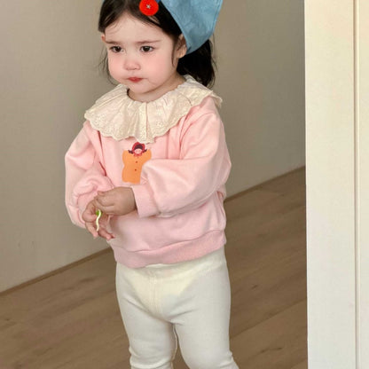 【BABY&KID】レース襟カートゥーンスウェットSK104311