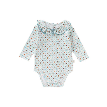 【BABY】北欧風カートゥーン柄ロンパースSK107103