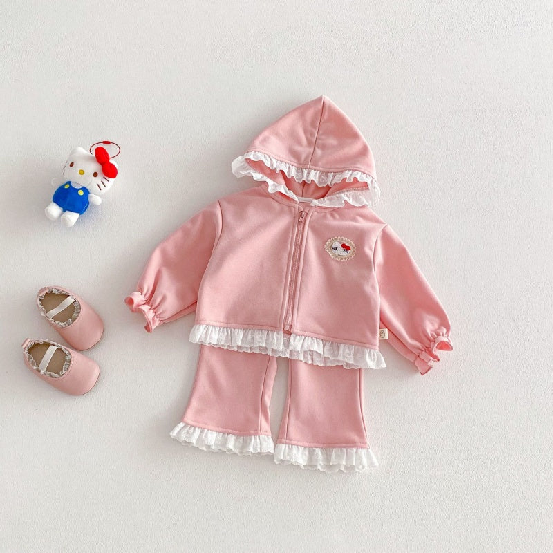 【BABY&KID】フード付きレースセットアップSK104314