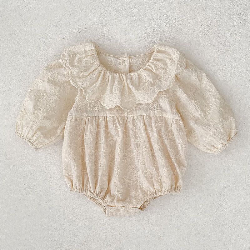 【BABY&KID】ラウンドネック刺繍ロンパース、ワンピースSK107920